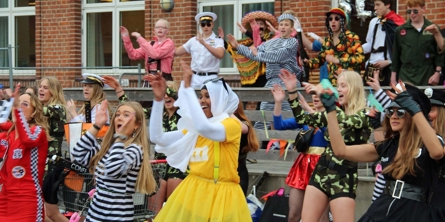 Udklædte elever sidste skoledag