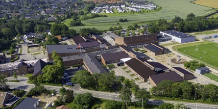 Luftfoto af Mårslet Skole